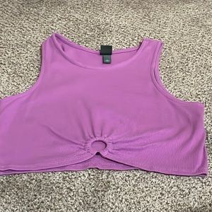 Purple crop top